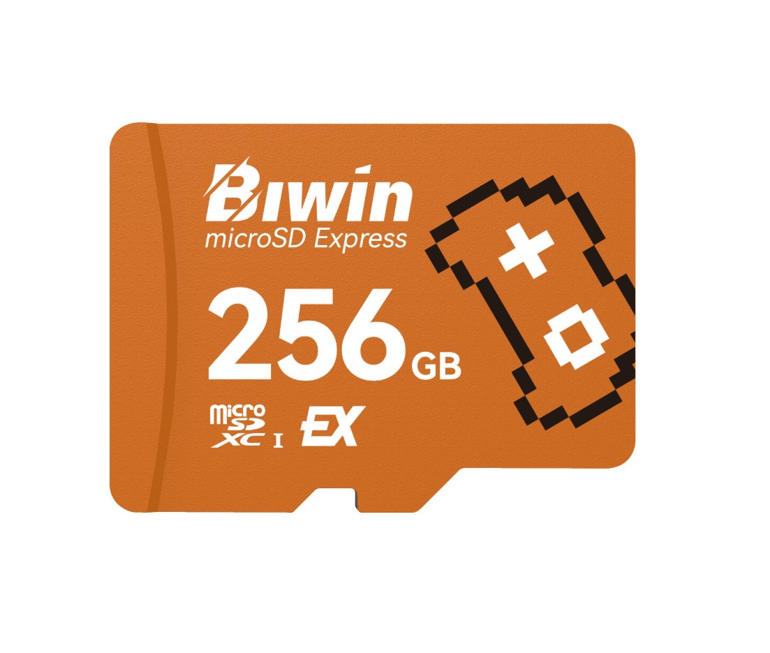 BIWIN ME300 256GB microSD Express Card - PCIe Gen3×1, Up to 900MB/s Read & 700MB/s Write, SD 7.1 Compliant, Durable High-Performance Storage
