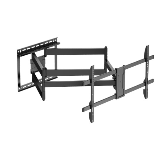 Brateck LPA84-486XL Extra Long Arm Full-Motion TV Wall Mount for 43-90 Inch TVs, Supports Curved Screens, 60kg Capacity, Wide VESA Compatibility