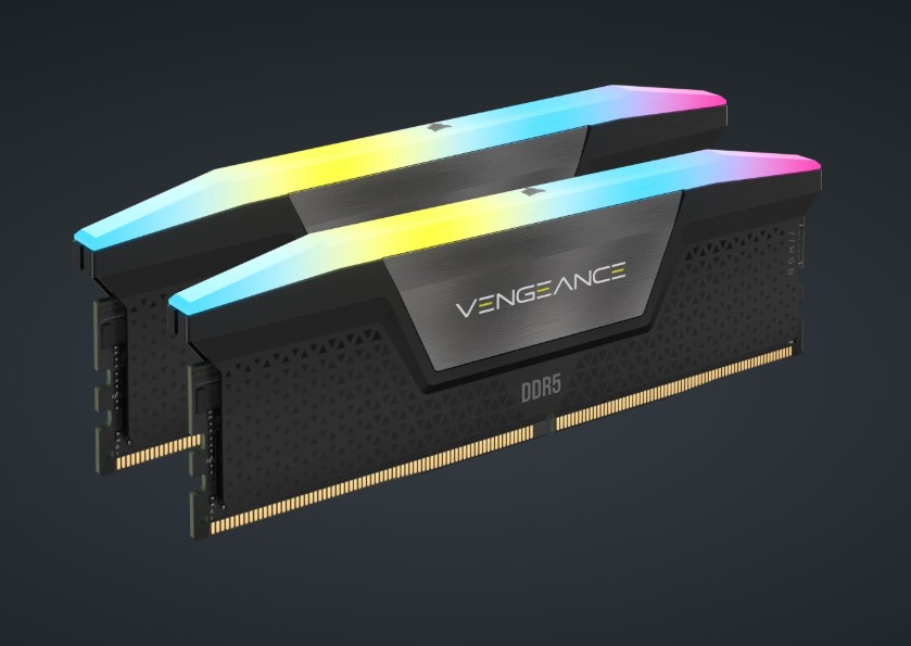 Corsair Vengeance RGB 16GB (2x8GB) DDR5 5200MT/s CL40 RGB Memory Kit for Intel 600/700/800 Series