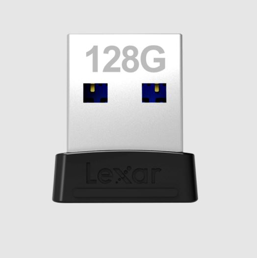 Lexar S47 128GB JumpDrive USB 3.2 Gen 1 Flash Drive - Compact, Plug-n-Stay, Up to 250MB/s Read Speeds, AES 256-bit Encryption