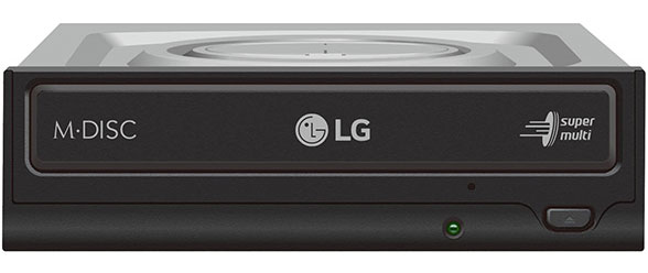 LG GH24NSD1 24x SATA Internal DVD±RW Writer with M-DISC Support, Silent Play & Jamless Play - OEM Bulk Packaging