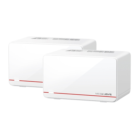 Mercusys Halo H37BE 2-Pack BE6500 Whole Home Mesh Wi-Fi 7 System, Dual-Band 6.5Gbps, 2.5G WAN/LAN Ports, Seamless Roaming