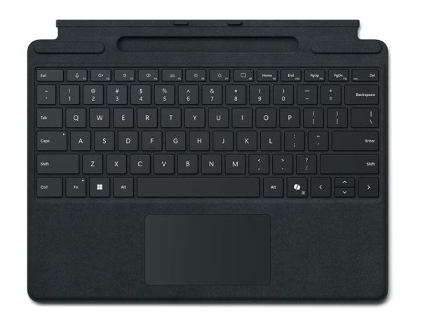 Microsoft Surface Pro Signature Keyboard Black – Backlit Mechanical Keys, Large Multi-Touch Touchpad, Compatible with Surface Pro 11, 10, 9, 8 & X