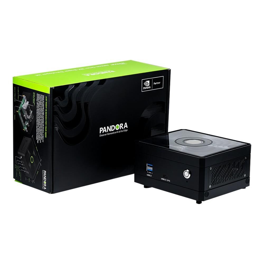 PALIT PANDORA NVIDIA Jetson Orin NX Super 16GB AI Mini PC with 8-Core Arm Cortex-A78AE CPU, 1024-Core NVIDIA Ampere GPU, 157/78 TOPS AI Performance