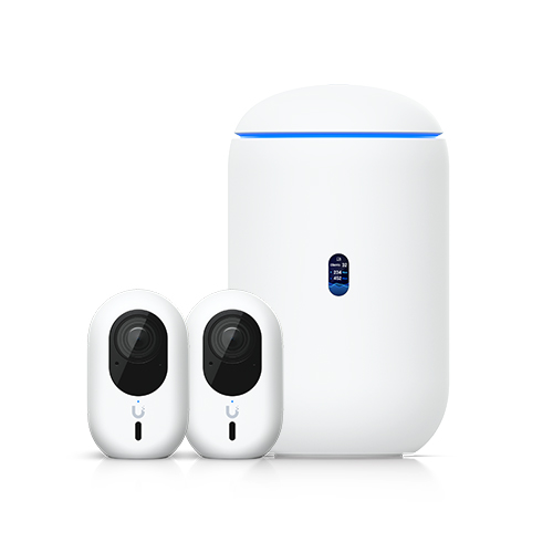 Ubiquiti Advanced Home Surveillance Bundle with 2× UVC-G6-INS 4K Instant Cameras & UDR7 WiFi 7 10G Cloud Gateway