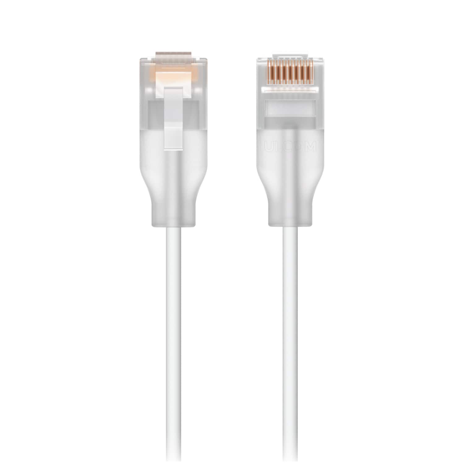 Ubiquiti UniFi Etherlighting 1M Nano-thin Cat6 Patch Cable with 2.5 GbE Support & Translucent RJ45 Connectors
