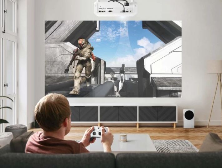 ViewSonic PX749-4K True 4K UHD Gaming Projector with 4000 ANSI Lumens, 4.2ms Input Lag, 240Hz Refresh Rate, HDR/HLG, USB-C & 300" Projection