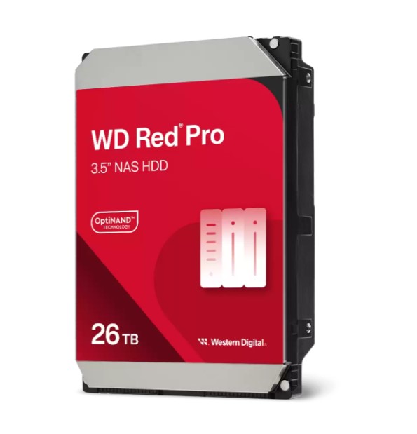 Western Digital WD Red Pro 26TB 3.5-inch SATA III NAS Hard Drive 7200 RPM 512MB Cache RAID Optimized with 5-Year Warranty