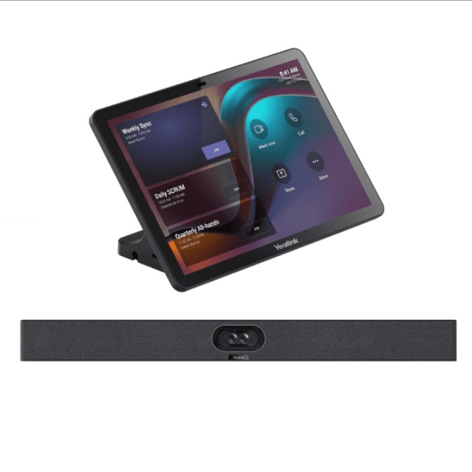 Yealink A40-031 MeetingBar Kit + MD65 65" 4K UHD Display with CTP25 Touch Panel, Dual 48MP Cameras, Android 13, Wireless Casting