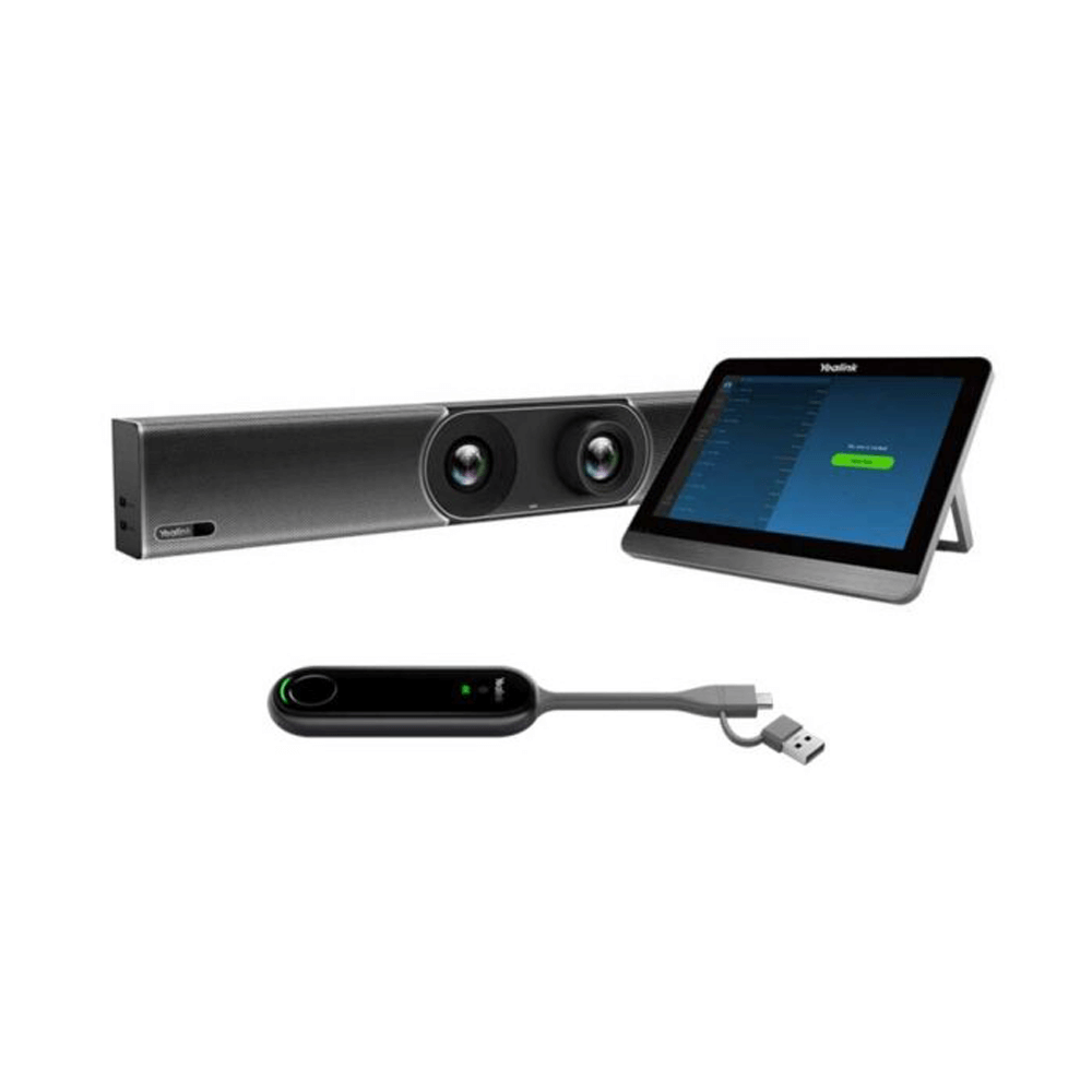 Yealink MeetingBar A30-025 All-in-One Video Collaboration Bar for Medium Rooms with 8MP Dual Cameras, 8-MEMS Mic Array, CTP18 Touch Panel & WPP30 Wireless Sharing