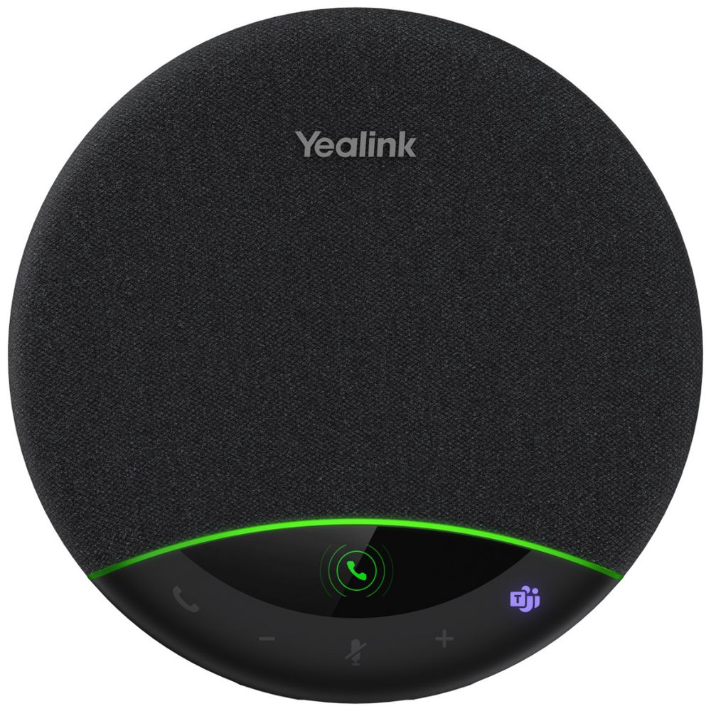Yealink SP96 USB-C/A Portable Speakerphone with 6 Mics, AI Noise Cancellation, 65mm Speaker, Full Duplex Audio & Echo Cancellation